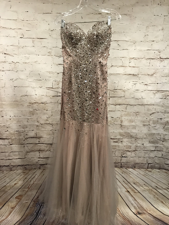 TAN MERMAID GOWN