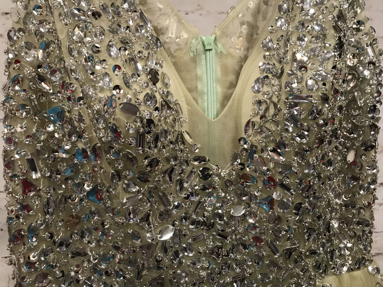LIME GREEN PRINCESS GOWN