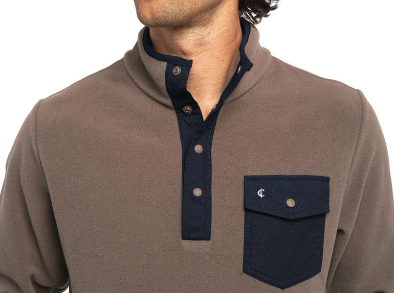 Snap Fleece Pullover - Falcon