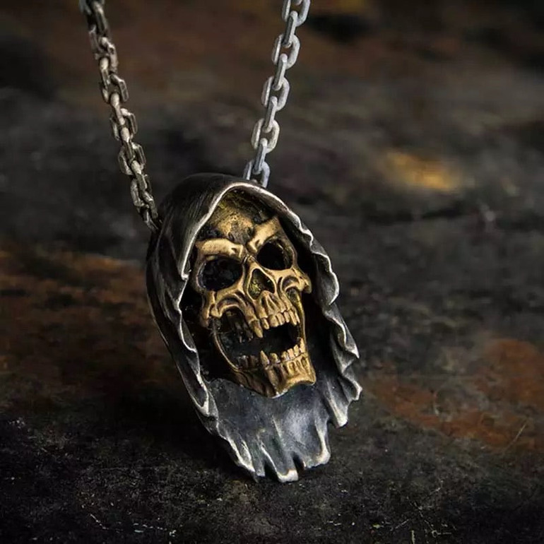 Grim Reaper pendant necklace