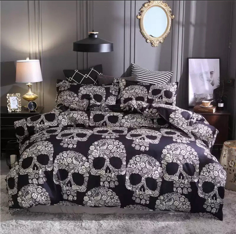 sugar skull bedding