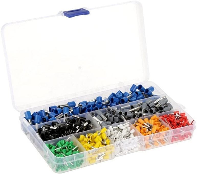 0,08-10mm rohr crimpen zangen werkzeuge set 1200 stücke terminal crimpen werkzeuge mini elektrischen zange HSC8 präzision clamp set