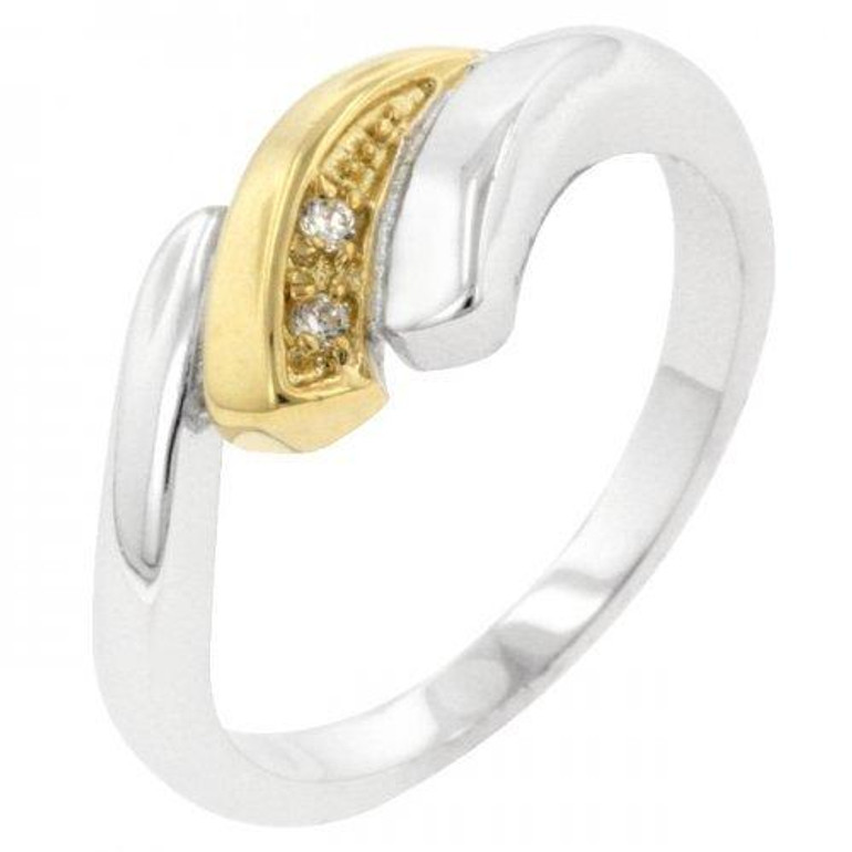 Two-tone Swirl Ring (size: 07) (pack of 1 ea)