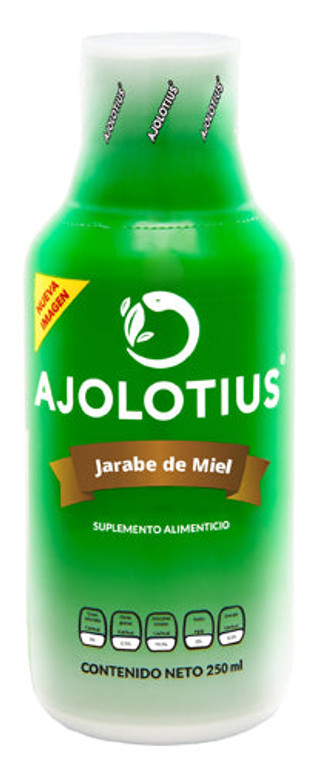 JARABE AJOLOTIUS  Con Miel 250ML Auxiliar en Vias Respiratorias