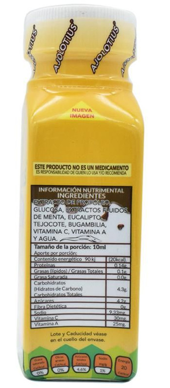 JARABE AJOLOTIUS  Con Propoleo 120 ml Auxiliar en Vias Respiratorias