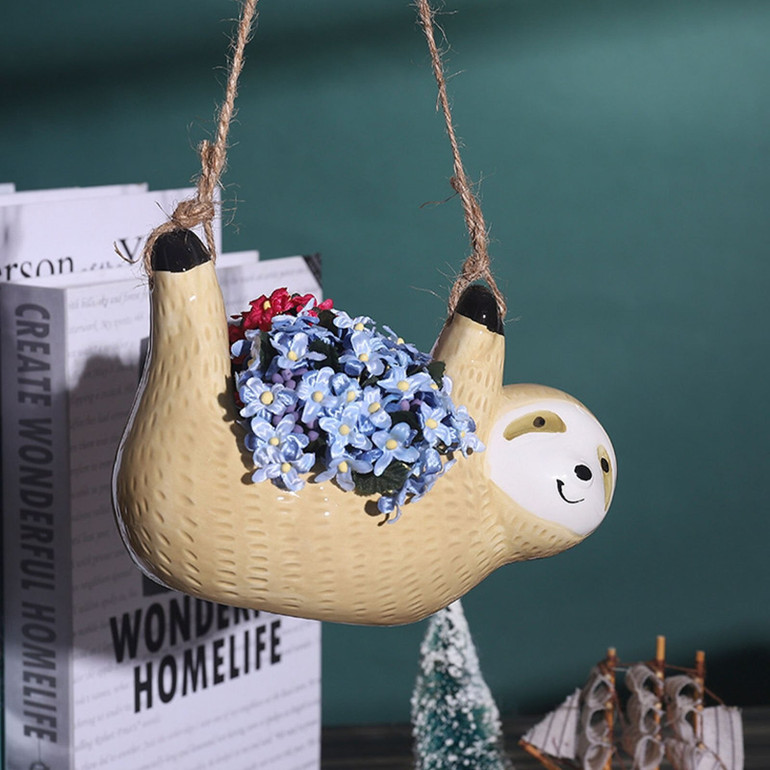 Hanging Sloth Plant Pot
