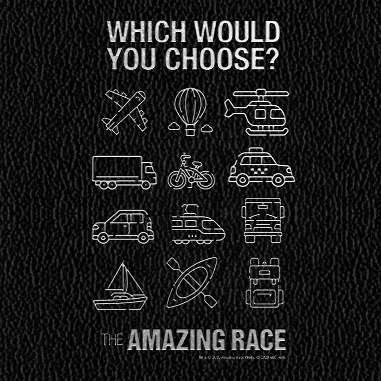 The Amazing Race Choose Your Adventure Laser Engraved Journal