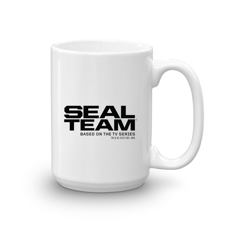 SEAL Team Bravo American Flag White Mug