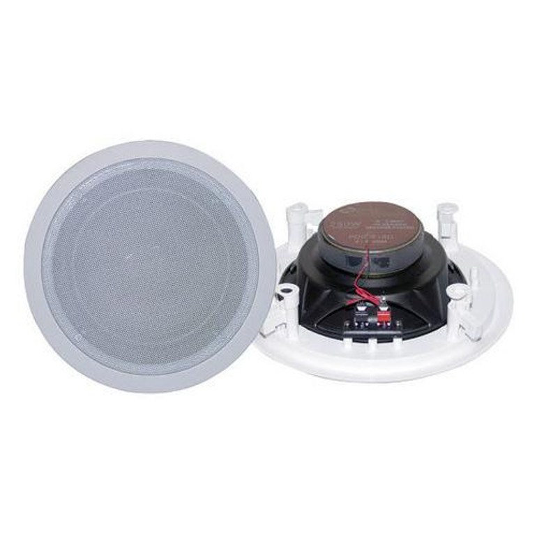 In-Wall / In-Ceiling Dual 8-inch Speaker System, 2-Way, Flush Mount, White