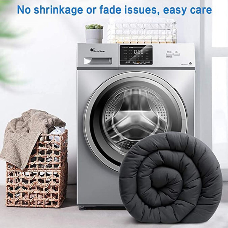 Luxury Queen/King/Twin Size All-Season White Down Alternative Quilted Comforter Corner Duvet Tab Machine Wash Stand Alone Comforter Bedding