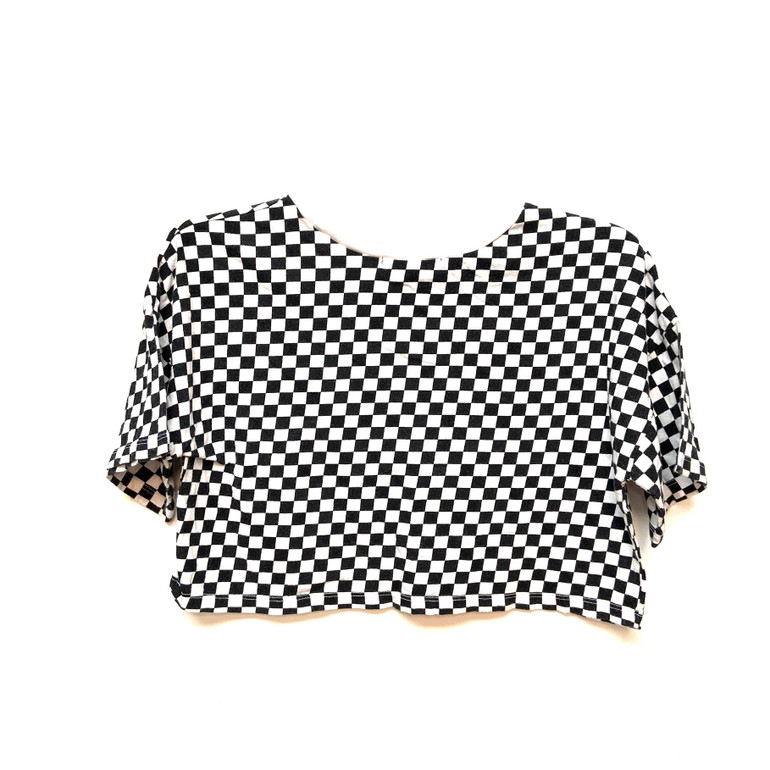 Forever 21 Checkered Crop Top