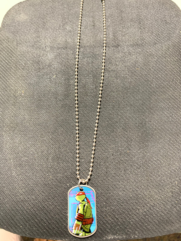 Ninja Turtle Tag Necklace