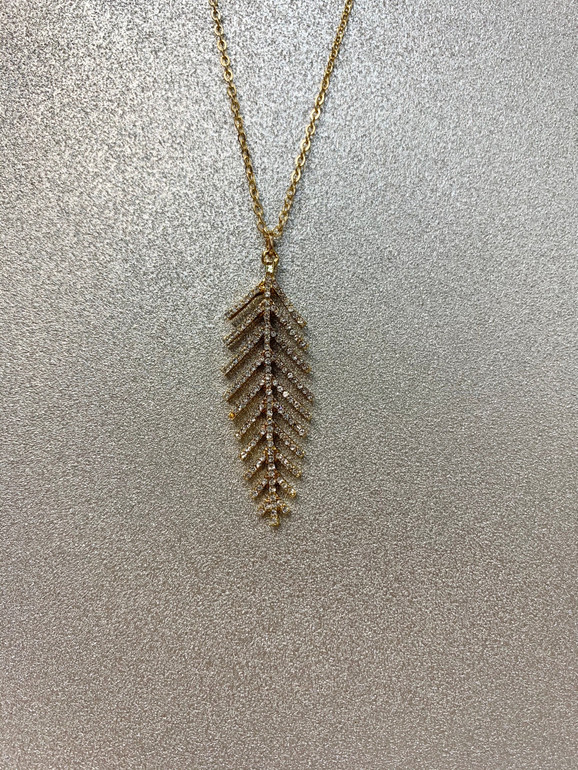 Sarina Gold/Silver Feather Necklace