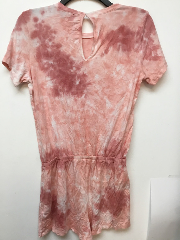 Forever 21 coral tie dye style romper size small