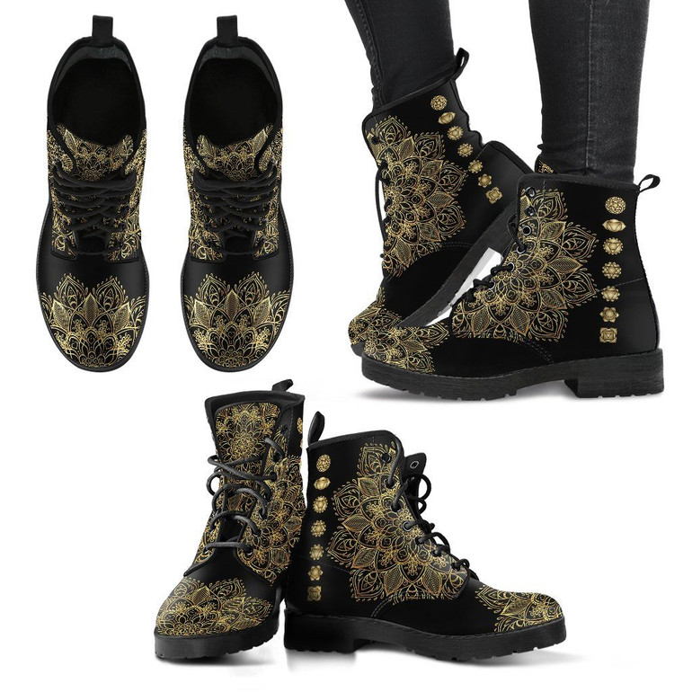 Golden Chakra Handcrafted Boots