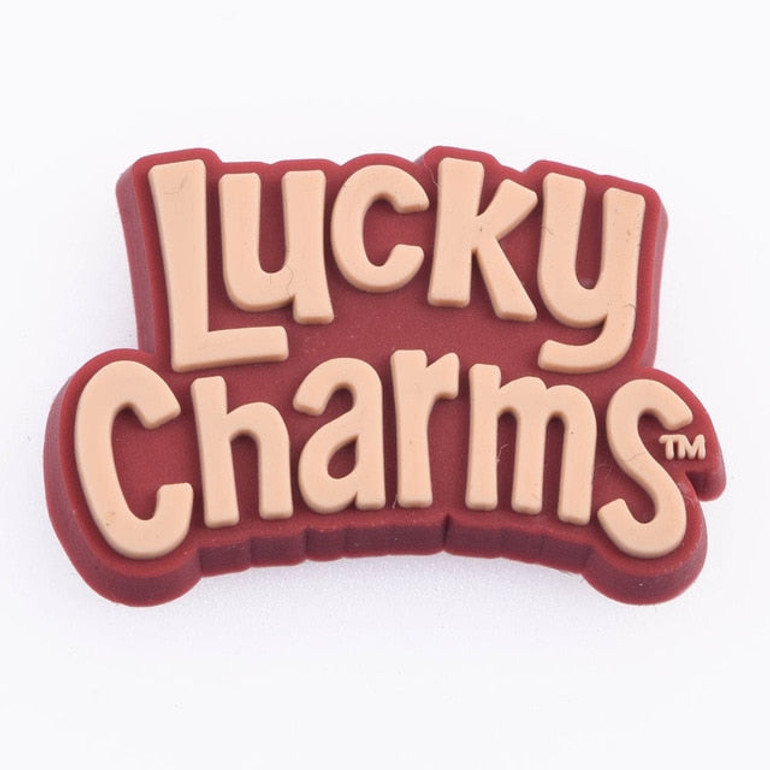 Premium Lucky Charms Logo Croc Charm