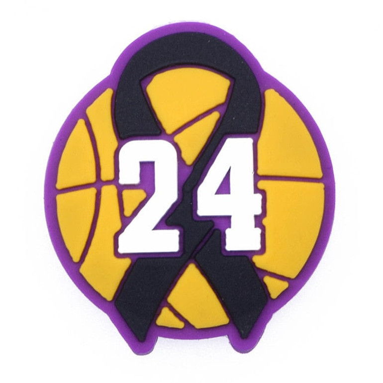 Premium Kobe Bryant Black Ribbon 24 Croc Charm