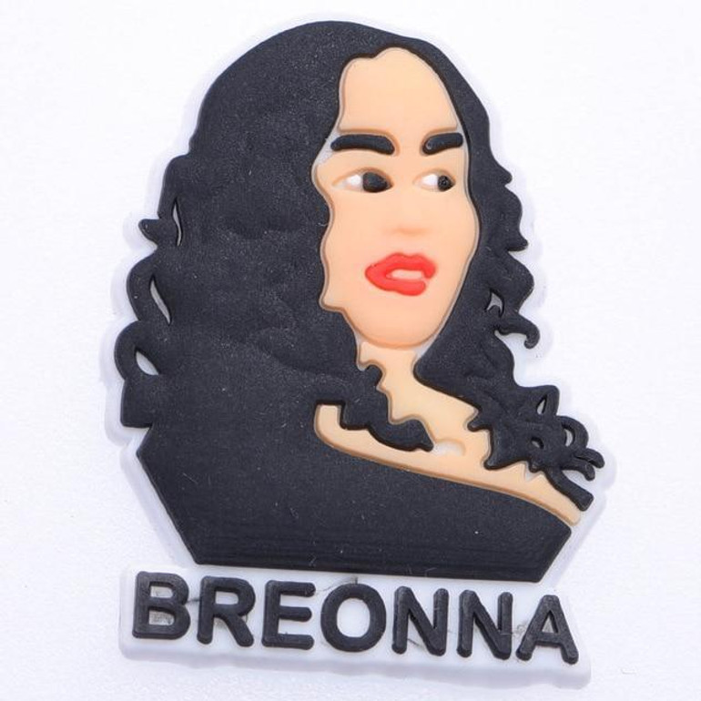 Premium Breonna Taylor Silhouette Croc Charm