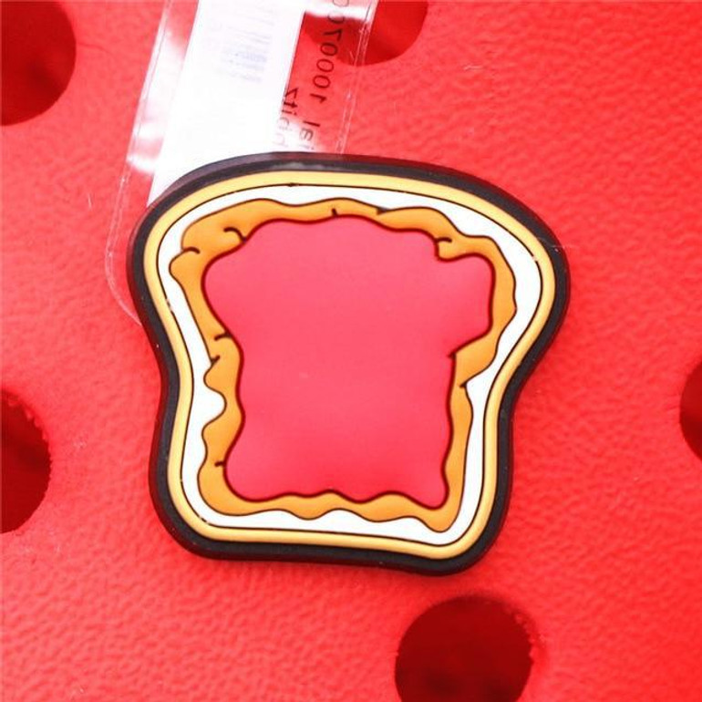 Premium Peanut Butter And Jelly Toast Croc Charm
