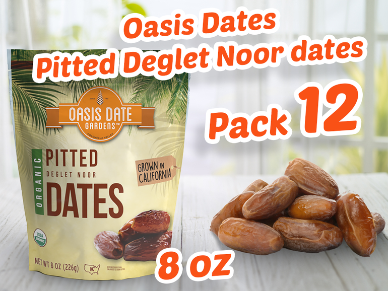Oasis Dates | Pitted Deglet Snack | Pitted Deglet Noor dates || LOCAL PICKUP Springfield Virginia | (226 g) | 8oz.