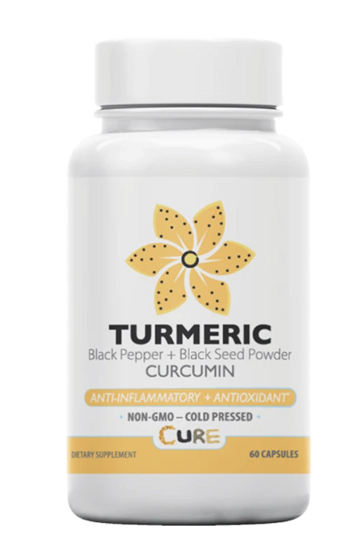 Cure VEGAN TURMERIC + BLACK SEED POWDER CAPSULES
