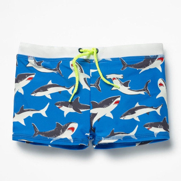 Toddler Boy Shark Printing Pattern Kid Swimming Shorts