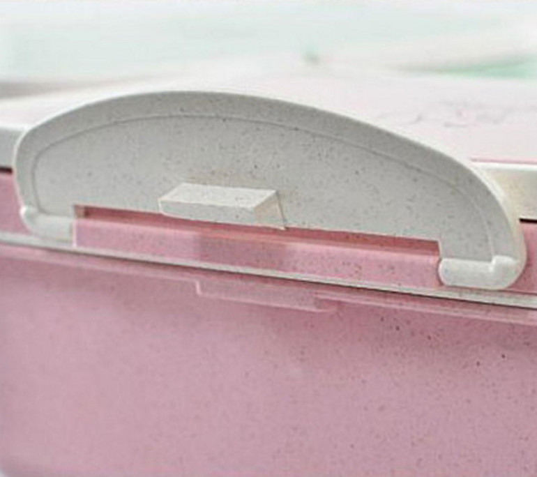 Rectangular Wheat straw Food Storage Container