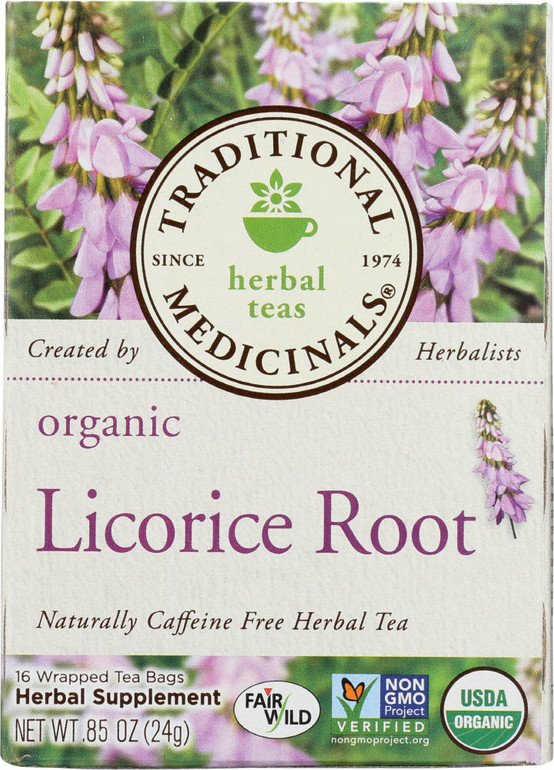 Traditional Medicinals Organic Licorice Root Herbal Tea 16 Tea Bags, 0.85 Oz Traditional Medicinals Organic Licorice Root Herbal Tea 16 Tea Bags, 0.85 Oz