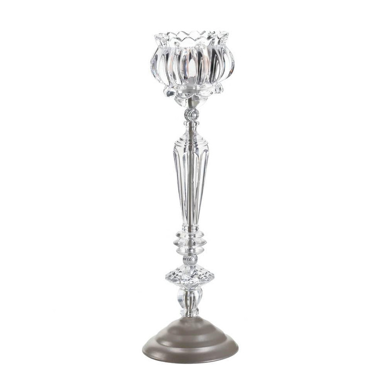 CRYSTAL FLOWER CANDLEHOLDER