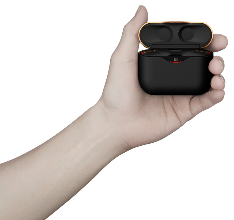 True Wireless Noise-Canceling Bluetooth Earbuds- Black