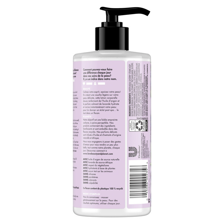Love Beauty And Planet Argan Oil & Lavender Body Lotion Soothe & Serene