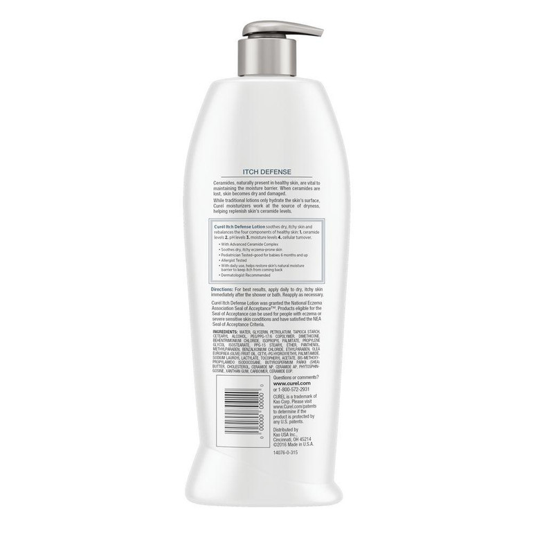 Curel Itch Defense Calming Body Lotion for Dry and Itchy Skin