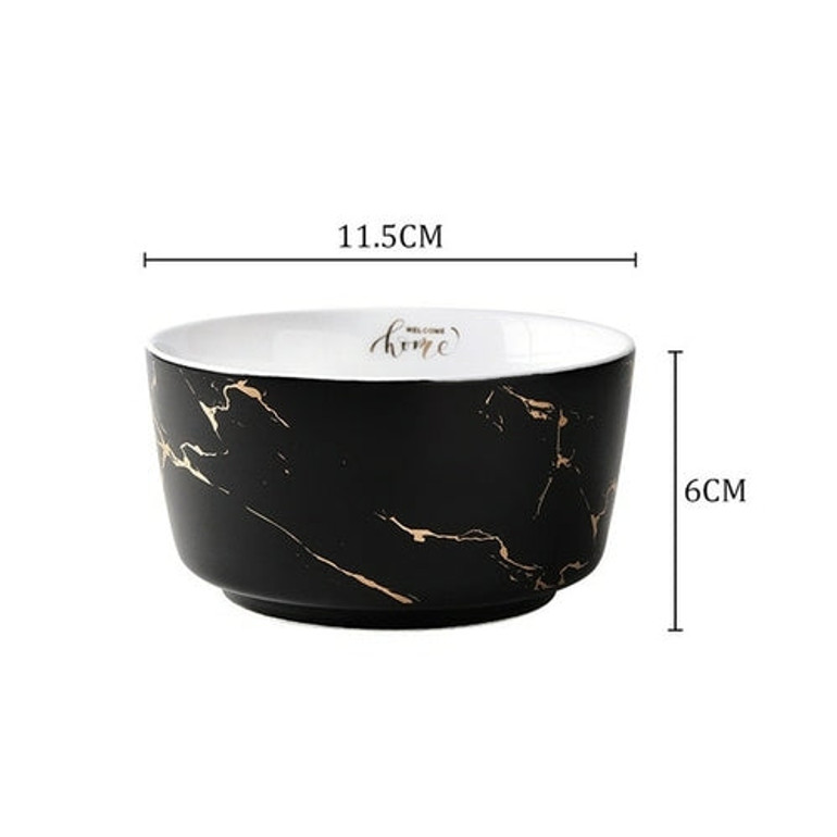 Marble Ceramic Bowl Home Tableware Set Nordic