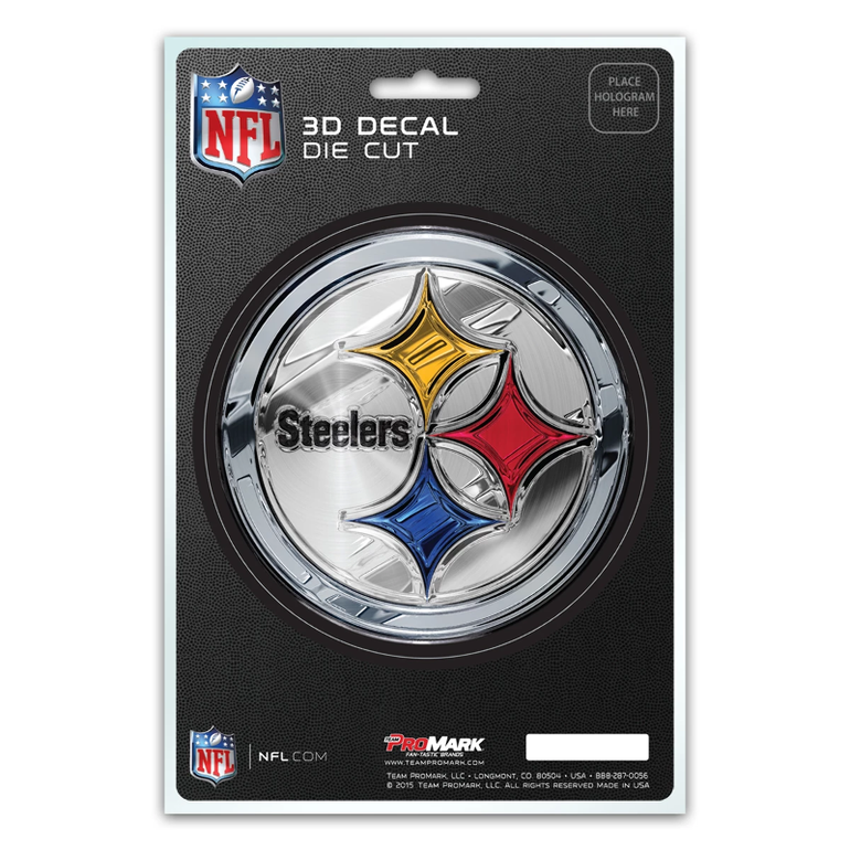 Pittsburgh Steelers 5x8 Die Cut 3D Logo Design