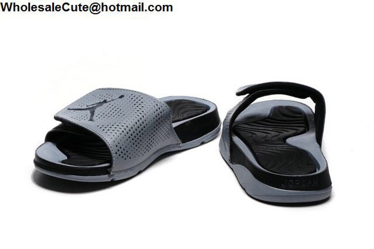 Jordan Hydro 5 Retro Grey Black Mens Slide Sandals