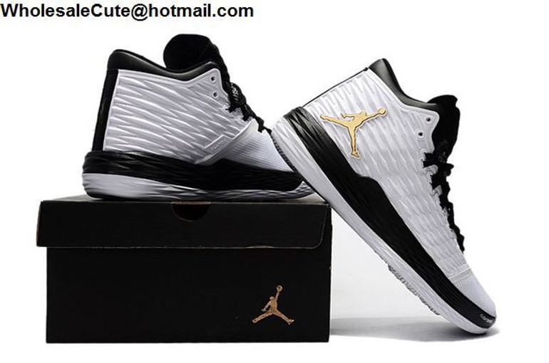 Jordan Melo M13 White Black Gold