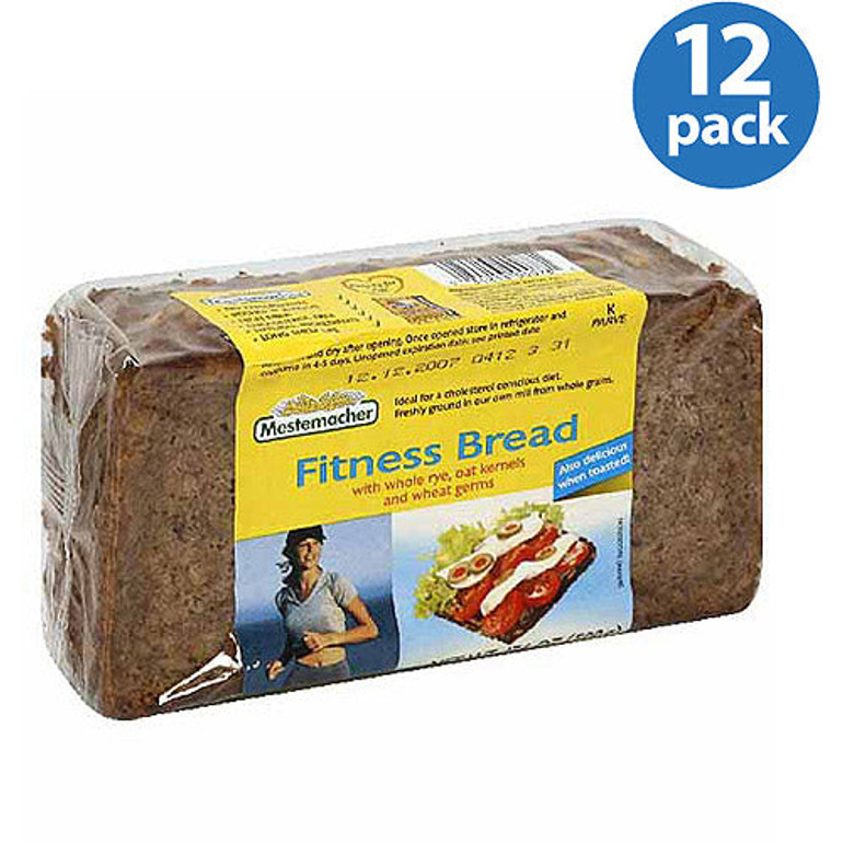 Mestemacher Fitness Bread, 17.6 Oz, (Pack of 12)