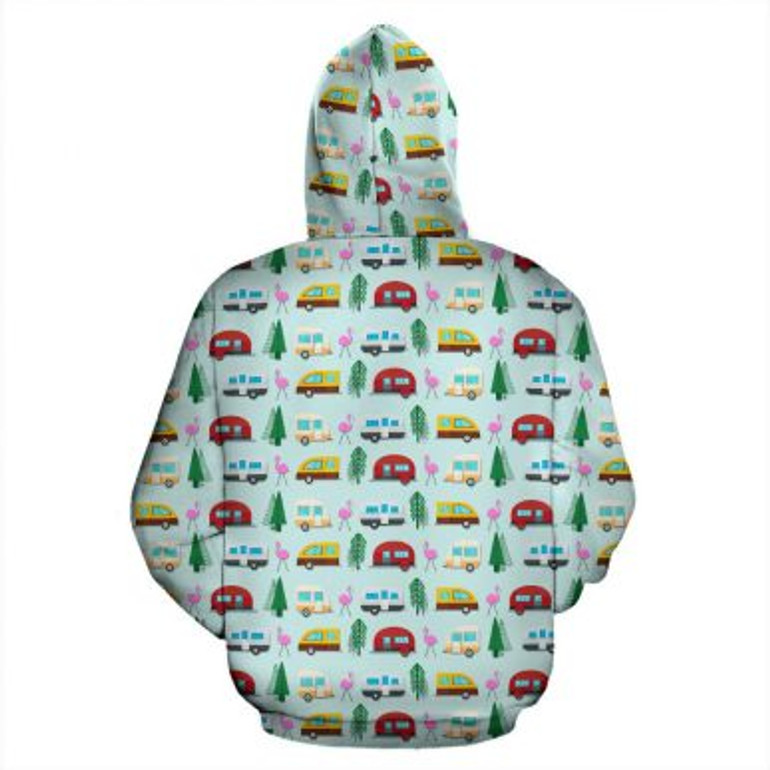 3D Camping Hoodie Camper Vans Full Size