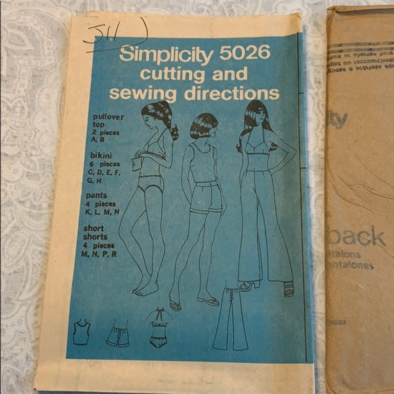 Vintage Simplicity Pattern #5026 Sz. 11 Jr.