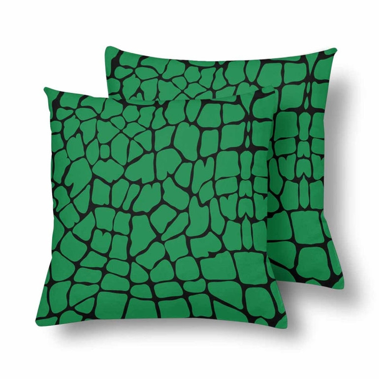 18" x 18" Throw Pillows (2) - Custom Giraffe Pattern