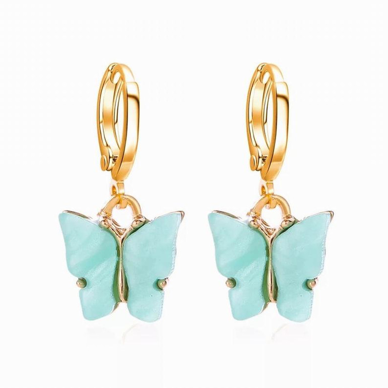 Butterfly Earrings, Mariposa Huggie Earrings, Pearl Butterfly Gift
