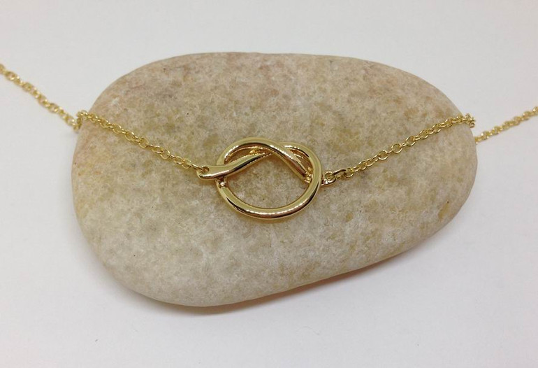 Will You Be My Bridesmaid Personalized Necklace, Love Knot Necklace Bridesmaid Gifts
