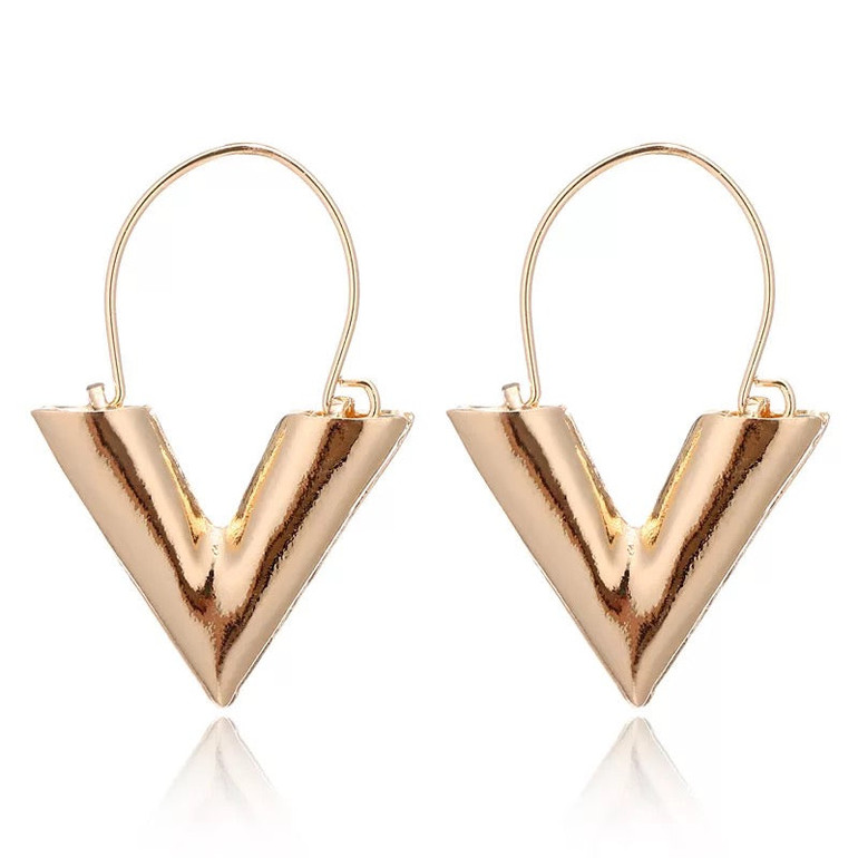 Geometric Triangle Earrings, Boho Earrings