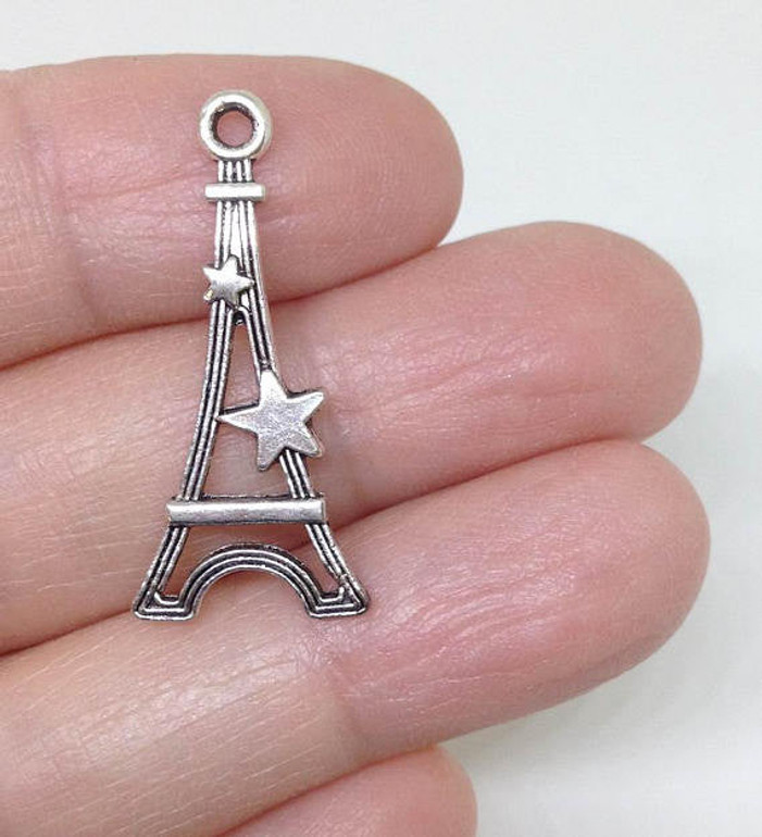 15pcs Eiffel Tower Paris Landmark Charm