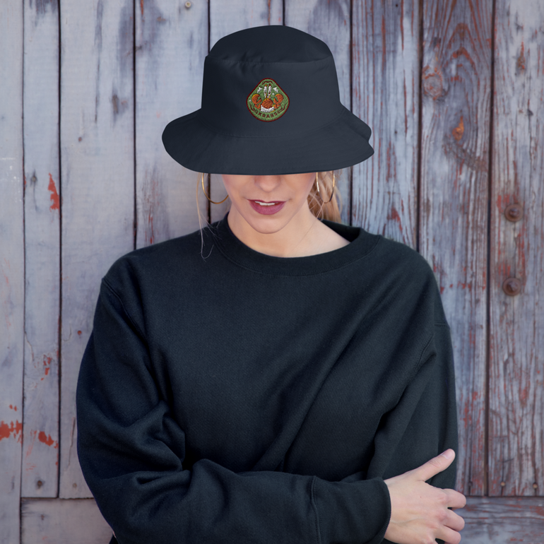 SpongeBob SquarePants Sponge on the Run Mr. Krabs Badge Flexfit Bucket Hat