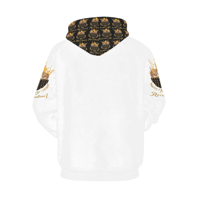 #MASK ON# White Hoodie for Men (Model H13)