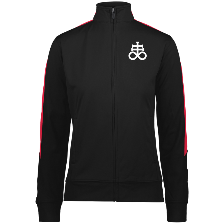 Leviathan Cross Embroidered Ladies' Performance Colorblock Full Zip