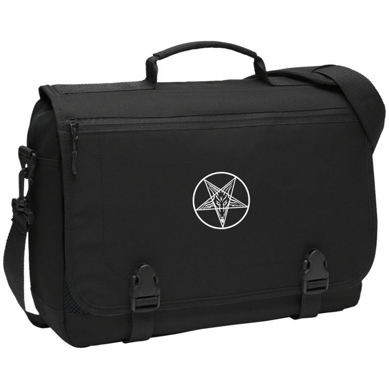 Sigil of Baphomet Embroidered Messenger Briefcase