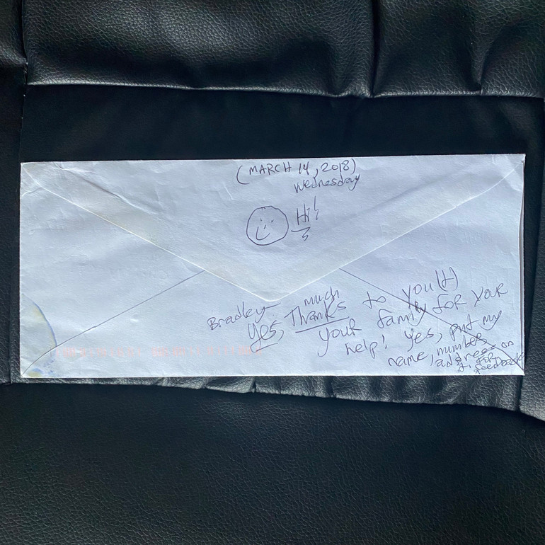 Robert John Bardo - Handwritten Envelope