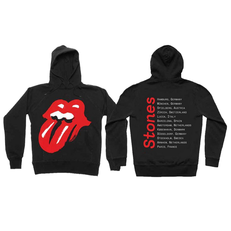 No Filter Tongue EU Tour Black Hoodie